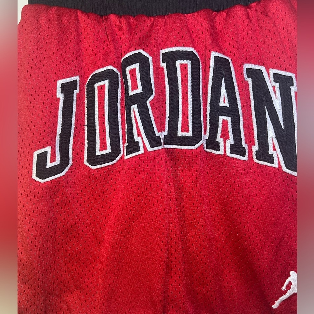 Jordan Red and Black Athletic Shorts - Picture 3 of 8